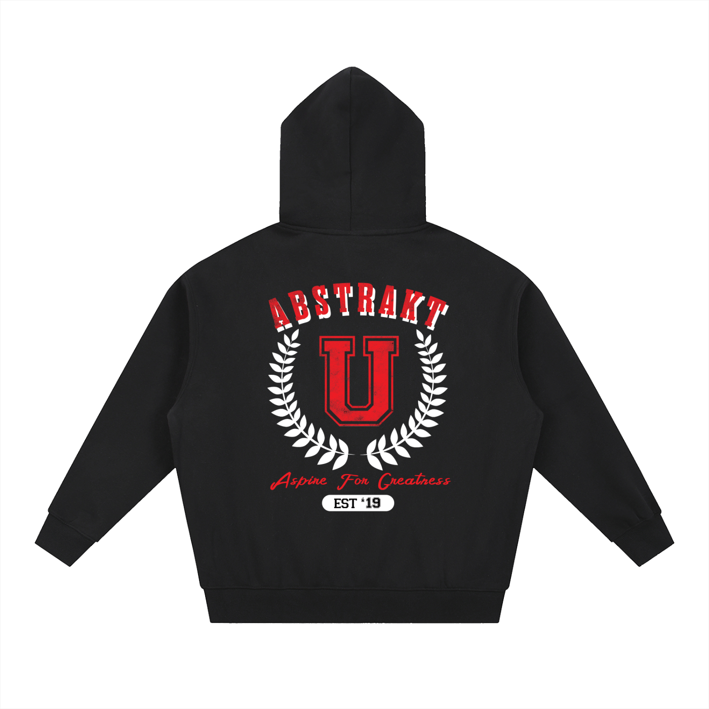 Abstrakt U Oversized Fleece Boxy Hoodie