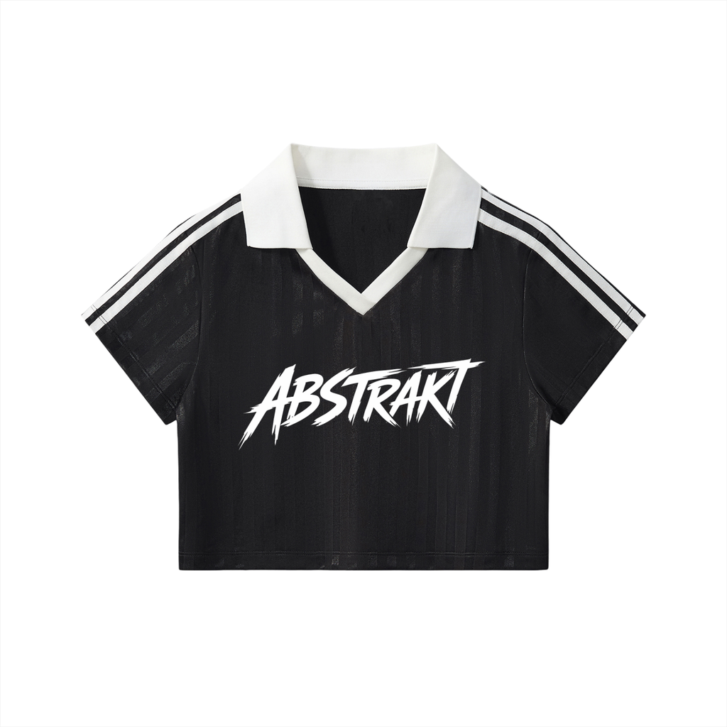 Abstrakt Striped Cropped Jersey