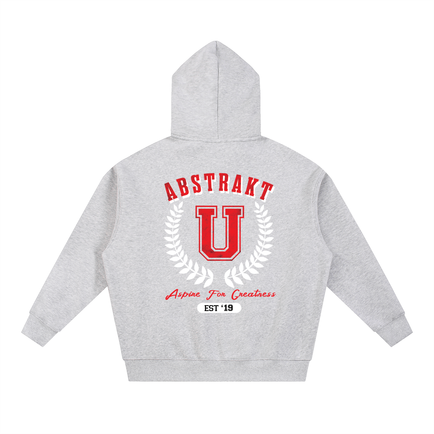 Abstrakt U Oversized Fleece Boxy Hoodie