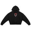 Abstrakt U Boxy Darted Sleeve Hoodie