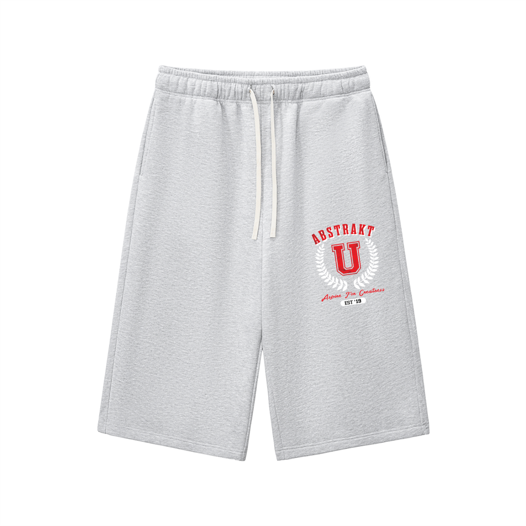 Abstrakt U Relaxed Drawstring Three-quarter Sweatpants
