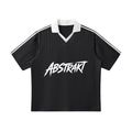 Abstrakt Collar Striped Soccer Jersey