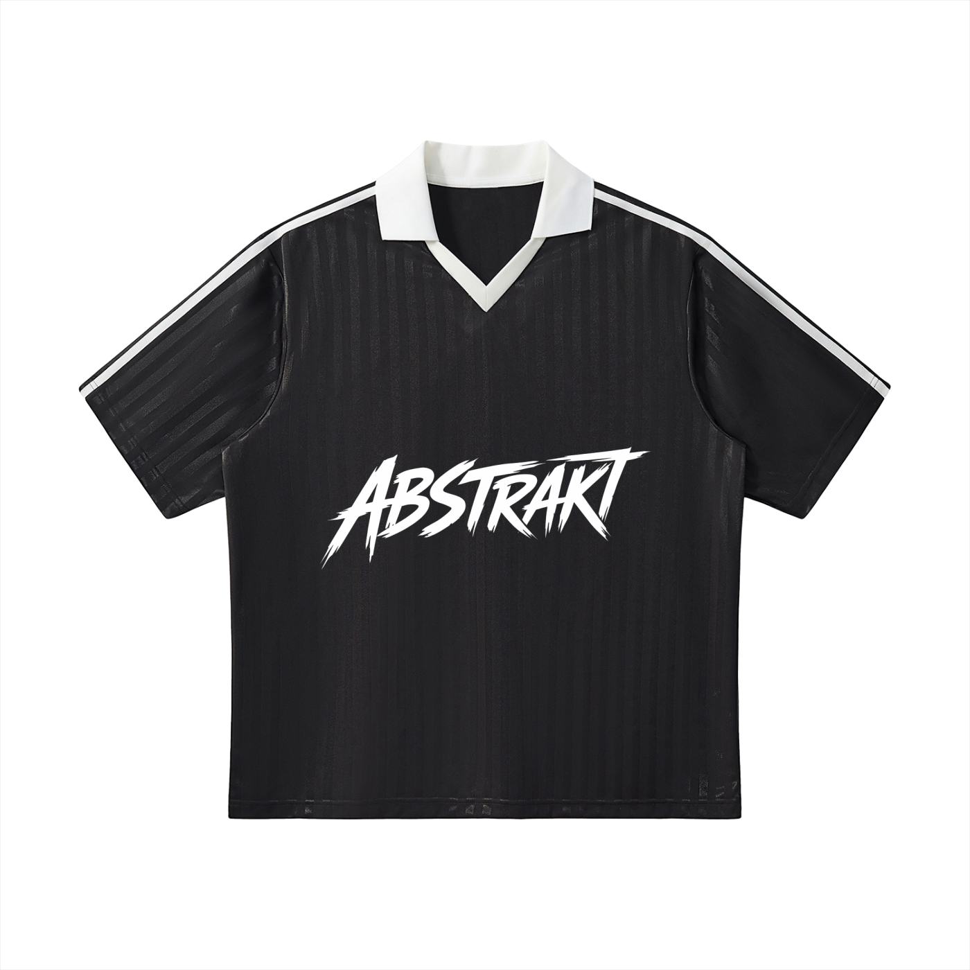 Abstrakt Collar Striped Soccer Jersey