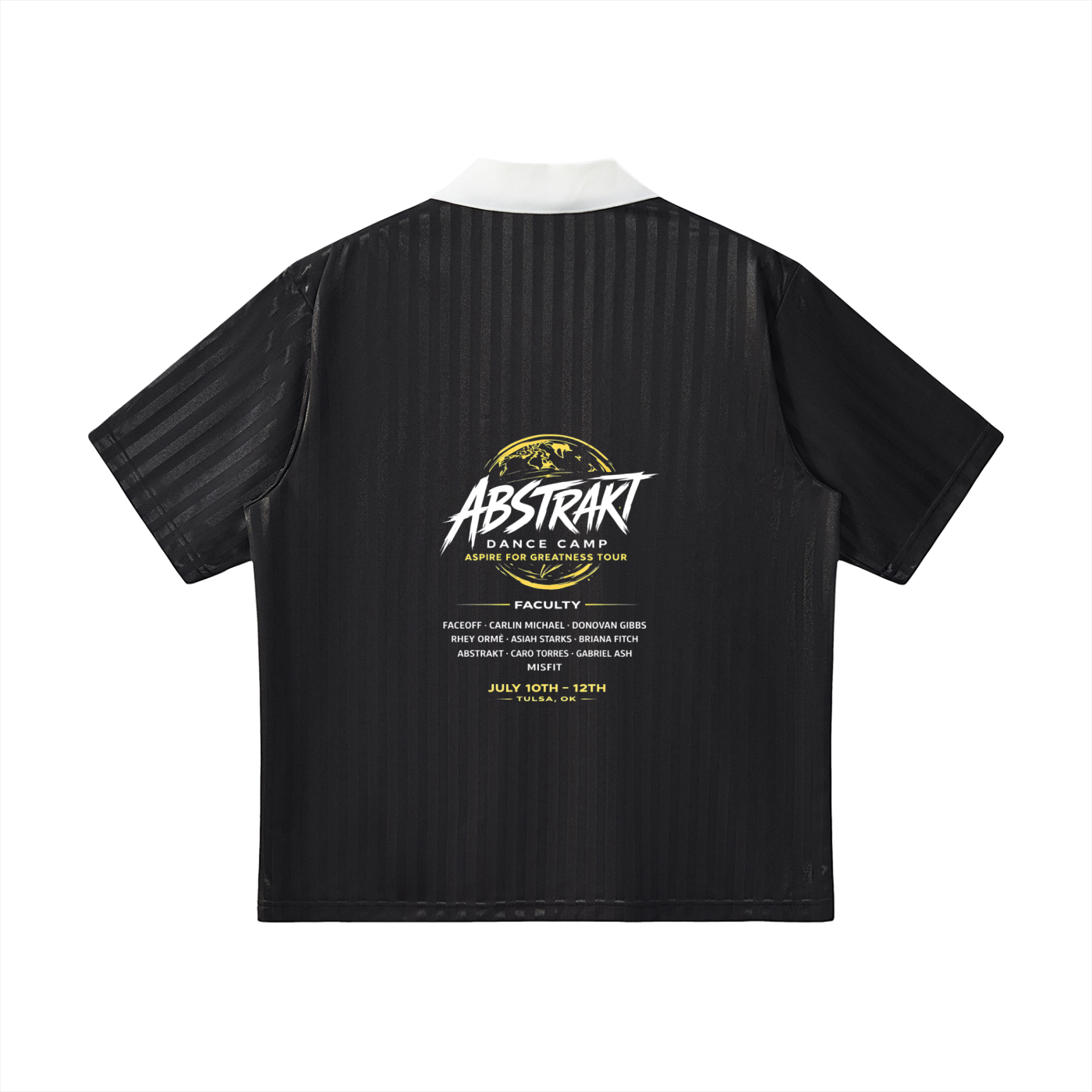 Abstrakt Collar Striped Soccer Jersey