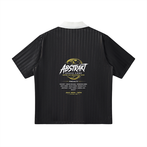 Abstrakt Collar Striped Soccer Jersey