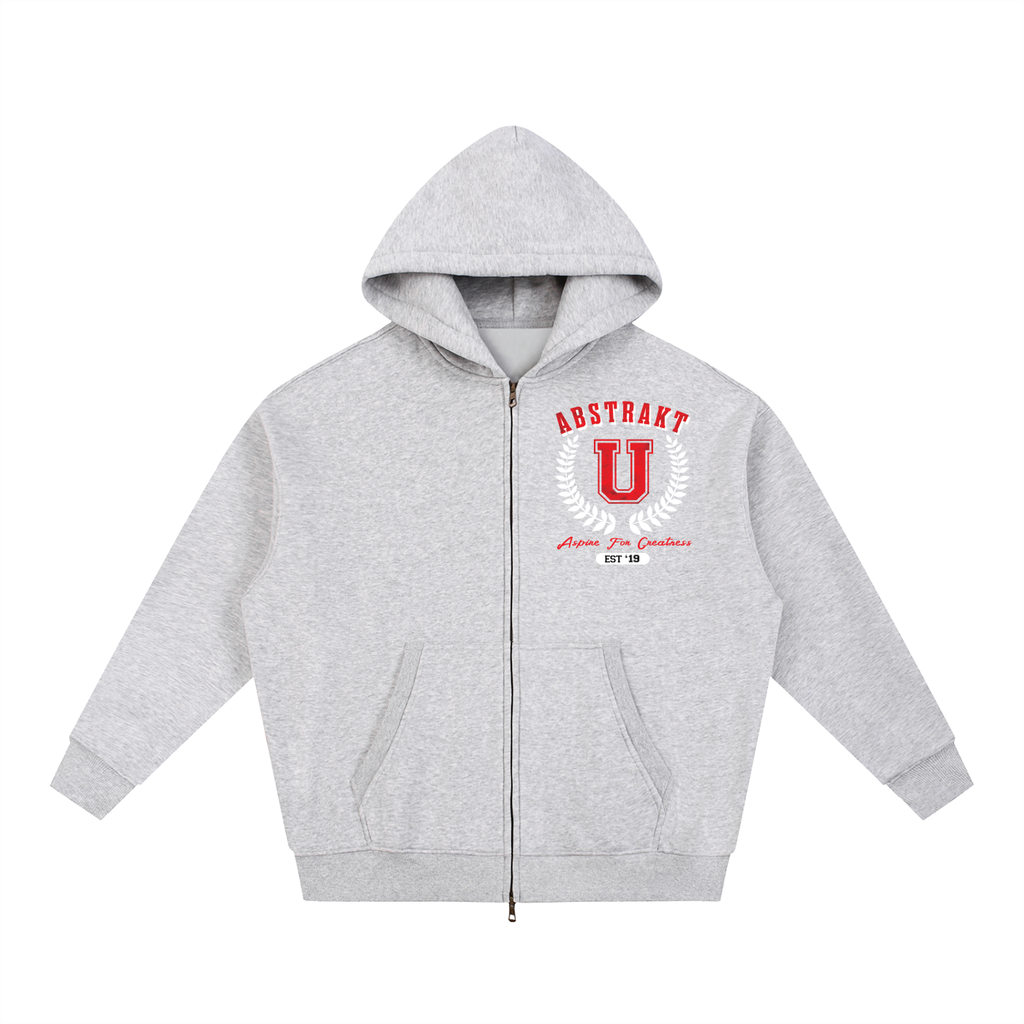 Abstrakt U Oversized Fleece Boxy Hoodie