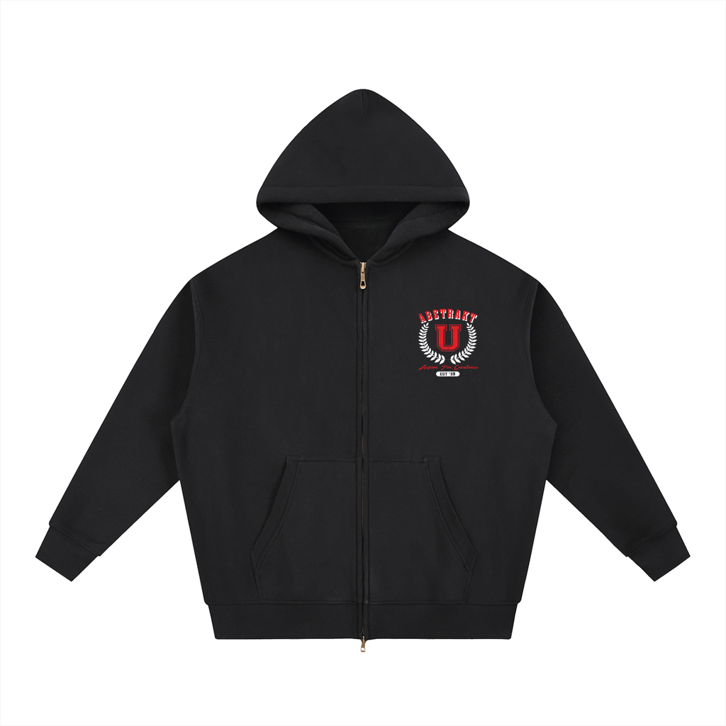 Abstrakt U Oversized Fleece Boxy Hoodie