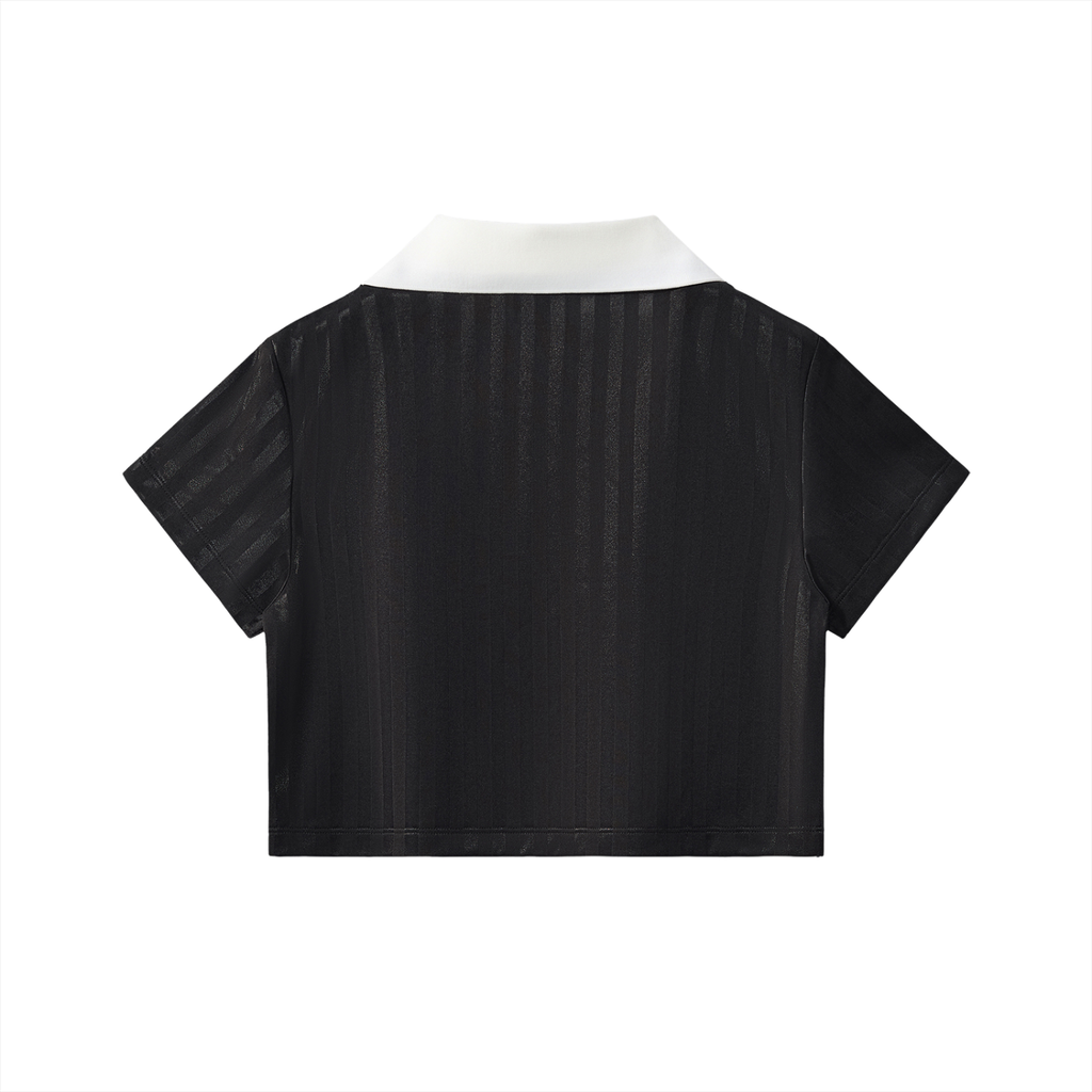 Abstrakt Striped Cropped Jersey